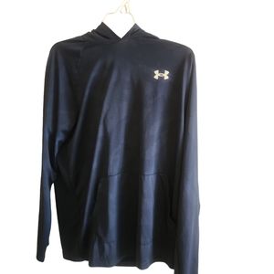 UNDER ARMOUR HOODED PULLOVER-EXCELLENT-LARGE